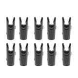 Maxbell Maxbell 10 Pcs Plastic Arrow Nocks for Archery Hunting Shooting Outdoor Sport Black