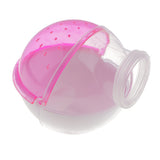 Maxbell 2 pcs Hamster Mouse Small Pet Bathroom Cage Box Bath Sand Sauna Toilet Pink
