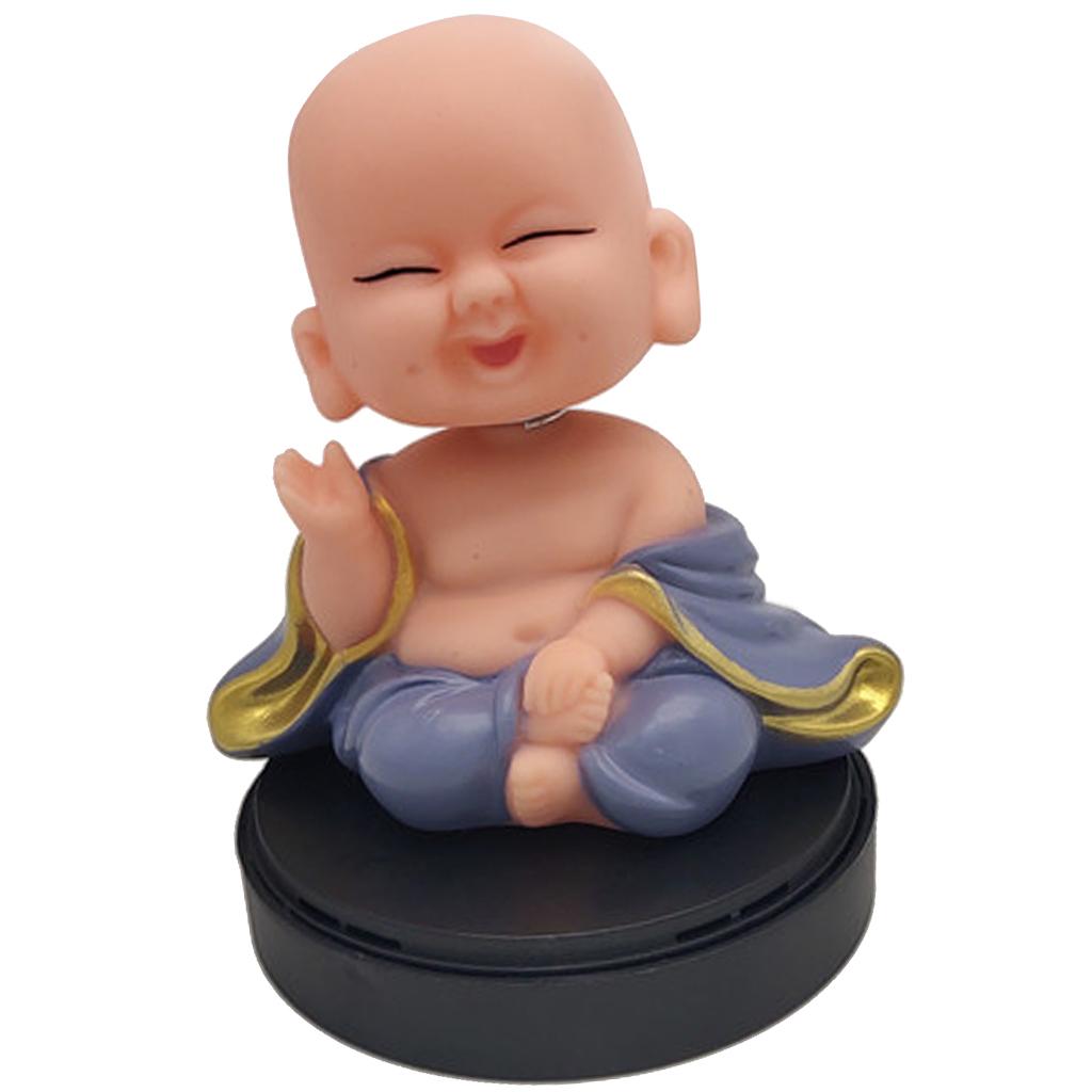 Maxbell Maxbell Plastic Monk Shaking Head Figure Car Home Office  Ornament Gifts A