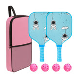 Maxbell Pickleball Paddle for Kids Includes 2 Rackets 4 Balls for Indoor Outdoor Use Style D