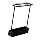 Maxbell Badminton Racquet Storage Rack Heavy Duty Floor Display Racket Display Shelf Black