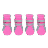 Maxbell Maxbell Pet Dog Boots Water Repellent Anti-Slip Protective Boots Shoes Pink L