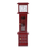 Maxbell 1/12 Dollhouse Miniature Vintage Grandfather Clock for Living Room Furniture
