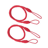 Maxbell 4 PCS  Rope Curtain Drape Tiebacks Tassel Living Room Bedroom Red