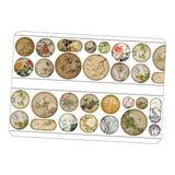 Maxbell Scrapbooking Stickers Creative Washi Tape for Card Crafting Journal Supplies Flowers