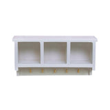 Maxbell 1:12 DOLLHOUSE Miniature Furniture Wooden SHELF drawer Cabinet & Wall Rack White