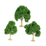 Maxbell 3 Pieces Miniature Trees for Sand Table DIY Scenery Landscape Diorama Layout green tree