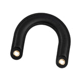 Maxbell Bag Handles Replacement Part Purse DIY with Metal PU Leather Handbag Handles Black