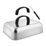 Maxbell Rectangular Basting Cover Cheese Melting Dome for Steaks Barbecue Sandwiches L