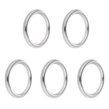 Maxbell 5 Pieces Smooth Welded Polished Boat Marine Stainless Steel O Ring 3 x 15mm - Aladdin Shoppers