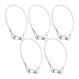 Maxbell 5Pcs Stage Lights Safety Cables Lanyard Cable Security Wire for Party Lights 3mm
