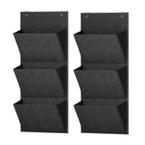 Maxbell 2 Pieces over The Door Shoe Organizer Deep Pockets Door Shoe Rack for Towels black