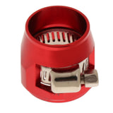 Maxbell 4xAN10 Hose End Finishers Oil Fuel Line Clip Clamp Fitting Accessories Red