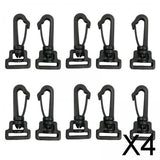 Maxbell 4x10 Pieces Swivel Snap Hook Swivel Clip for Handbags Purse Hardware Backpacks
