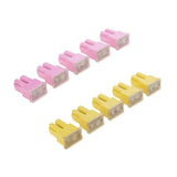 Maxbell 10 Pieces Car FLF-S Standard Female Push In Cartridge Fuses 30A+60A 32V