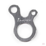 Maxbell Stainless Steel 3 Holes Rope Cord Guyline Runner Anti Slip Fastener Camping Hiking