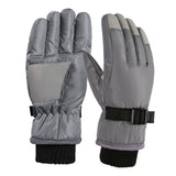 Maxbell Kids Winter Gloves Thick Keep Hand Warm Ski Gloves for Children Water Sports Gray