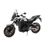 Maxbell 1:12 Scale Motorcycle Model Compact Collectible Toy for Kids Children Adults Silver