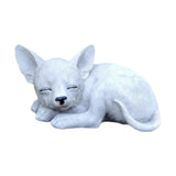 Maxbell Lying Fox Ornament Unique Decorations Balcony Resin Sleeping Fox Sculpture