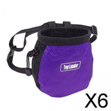 Maxbell 6xRock Climbing Chalk Bag Waist Bag For Outdoor Sports Belt Strap Pouch Purple