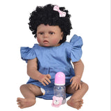 Lifelike 22inch Full Silicone Reborn Infant Newborn Baby Doll Toddler Model