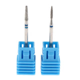 Maxbell Maxbell 2Pcs Nail Drill Bits Diamond Cuticle Clean Electric Files Buffing Tool 04