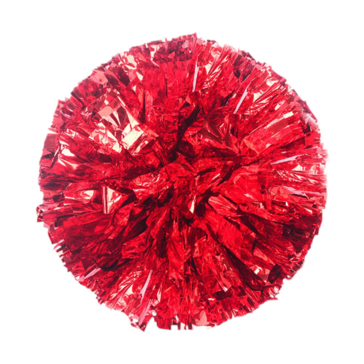 Maxbell Cheerleading Pom Poms with Finger Ring Bright for Games Competition Ceremony Red