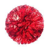 Maxbell Cheerleading Pom Poms with Finger Ring Bright for Games Competition Ceremony Red