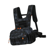 Maxbell Men Outdoor Chest Bag Zipper Organizer Chest Pack for Running Hiking Workout Style D