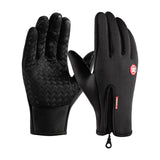 Maxbell 4xWinter Gloves Windproof Insulated for Motorcycle Cycling Adults Unisex S Black