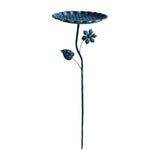 Maxbell Bird Bath for Outside Iron Decorative Birdbath Bowl for Porch Deck Courtyard Style B