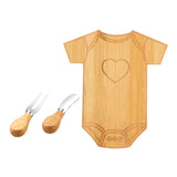 Maxbell Charcuterie Board Baby Shower Prize for Game with Knife and Fork Bread Board