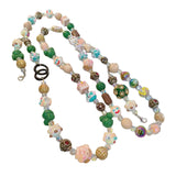 Maxbell Beaded Phone Charms Strap Phone Charm Chain for Birthday Gift Backpack Women Green