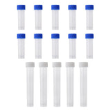 Maxbell 5Pcs 10ml&10Pcs 5ml Plastic Graduated Cryovial Test Tube Sample w/ Screw Cap