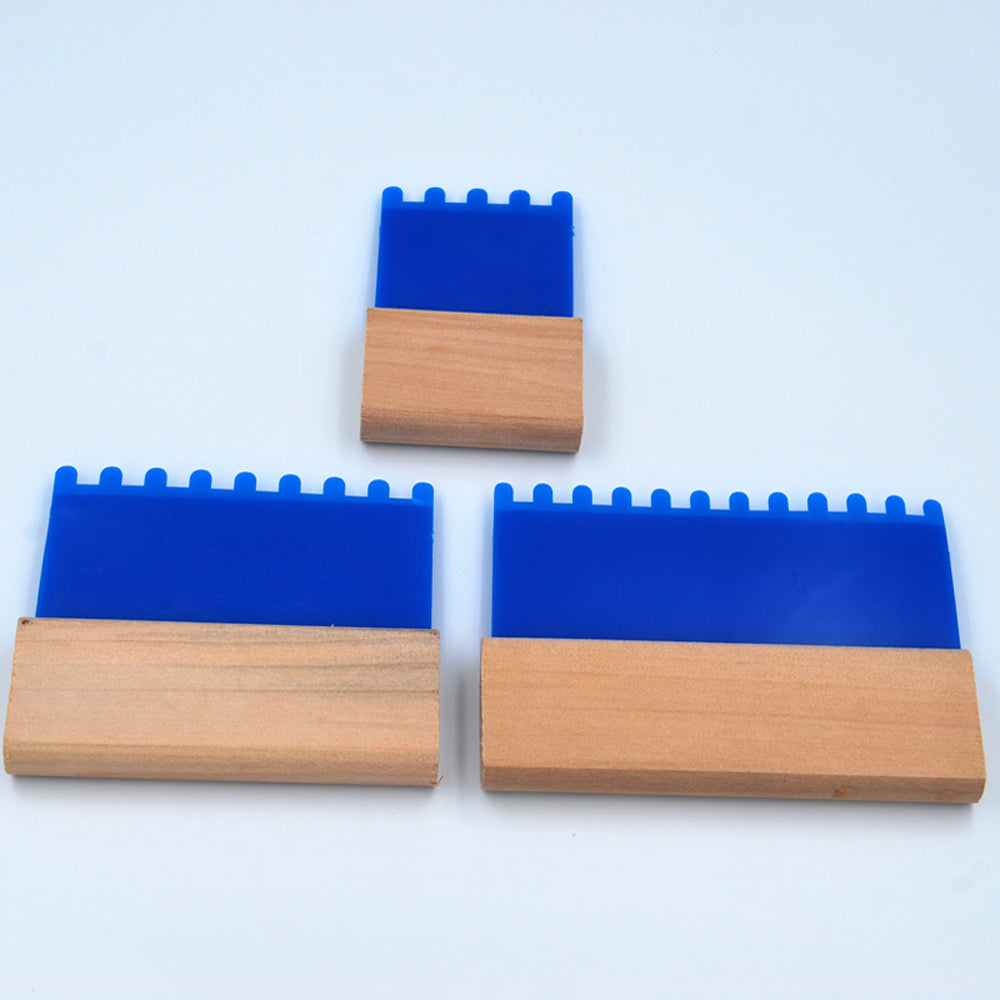 Maxbell Maxbell Set of Three Painting Combs for Texturing Plaster Stucco Paint and Concrete