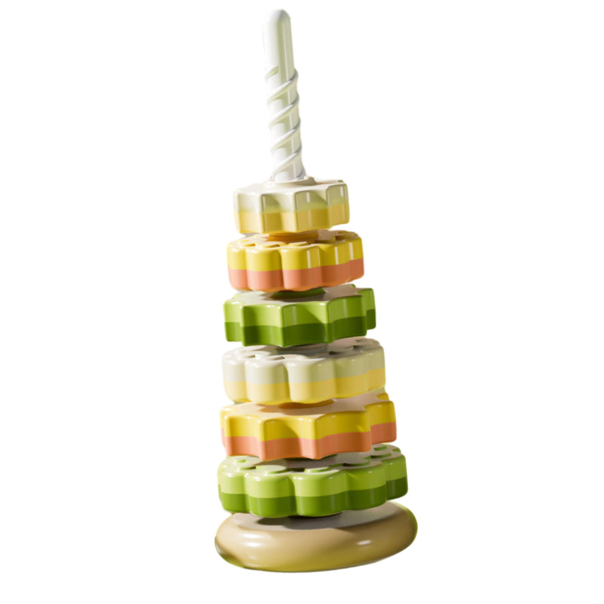Maxbell Baby Stack Toy Beach Toy Stem Learning Toy Developing Baby Toy 6 layers and green