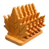 Maxbell 6 Pieces Fall Leaves Coasters Table Coaster for Restaurant Fridge Dinnerware Square base S