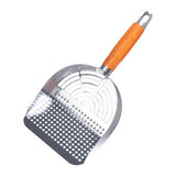 Maxbell Stainless Steel Cats Litter Scoop Compact Mesh Shovel for Cat Box Bunny Pets Hole Type