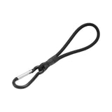 Maxbell 3xBungee Cord with Carabiner Elastic Rope Portable for Outdoor Tents Tarpaulin Black