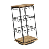 Maxbell Earring Display Stand Holder Jewelry Tower for Pendant Hair Accessories Home Brown