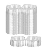 Maxbell 20x Disposable Cat Bowls Supplies Easy to Use Portable Travel Cat Food Bowls DoubleBowl 26x14x5cm