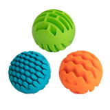 Maxbell 3 Pieces Silicone Sensory Balls Set Lightweight Portable Sensory Exploration