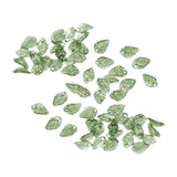 Maxbell 50Pcs Leaf Charms Decor Stylish Loose Beads for DIY Crafts Necklace Bracelet 0.9x1.3 cm Dark Green