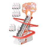 Maxbell Race Track Game Rabbit Set Rabbit Slide Stairs Indoor Toy for Birthday Gifts 9 rabbit