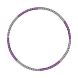 Maxbell Maxbell Weighted Hoop Stainless Steel Inner Tube Colorful Workout Hoop for Women Men Purple Gray Style B