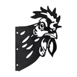 Maxbell 2D Peeping Metal Art Artwork Decorative Garden Decor for Patio Entryway Lawn Chicken