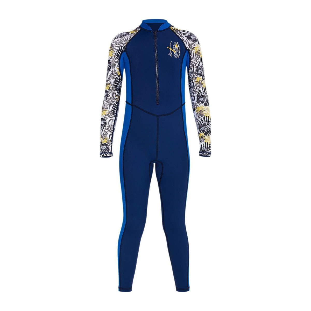 Maxbell Maxbell Kids Wetsuit Swimsuit for Boys Sun Protection Summer Front Zip One Piece XL