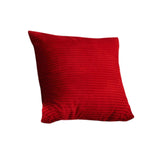 Maxbell Corduroy Pillow Cover 45x45 cm Modern Pillow Case for Bed Guest Room Bedroom Red