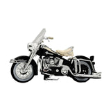 Maxbell 1:18 Motorcycle Model Classic Desktop Ornament for 3-9 Year Old Teens Adults white