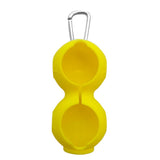 Maxbell Silicone Golf Ball Holder Carrier w/ Snap Clip for Double Golf Ball Yellow - Aladdin Shoppers